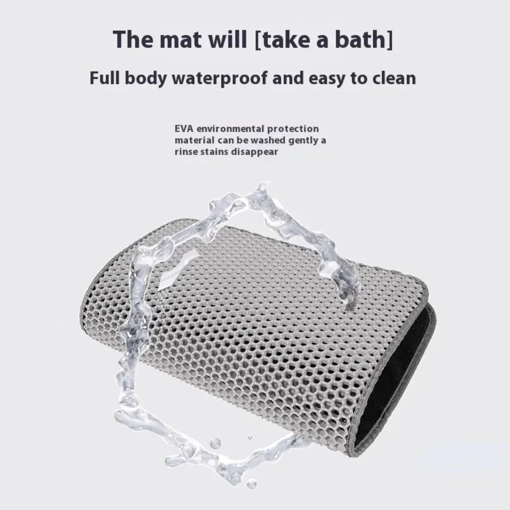 Double-Layer Waterproof Cat Litter Mat – Easy Clean