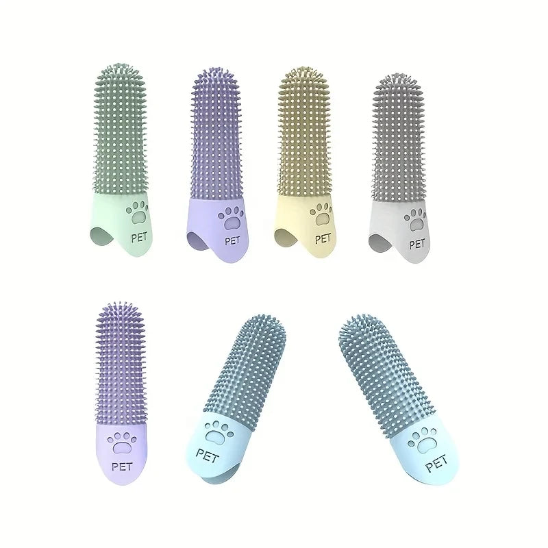 Silicone Finger Toothbrush for Dogs &amp; Cats