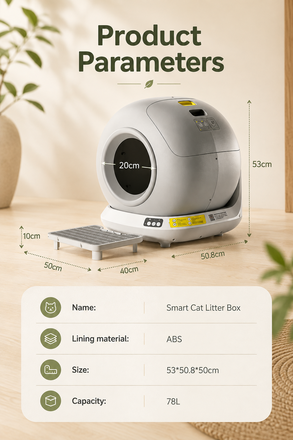 CleanPurr Smart Self-Cleaning Litter Box