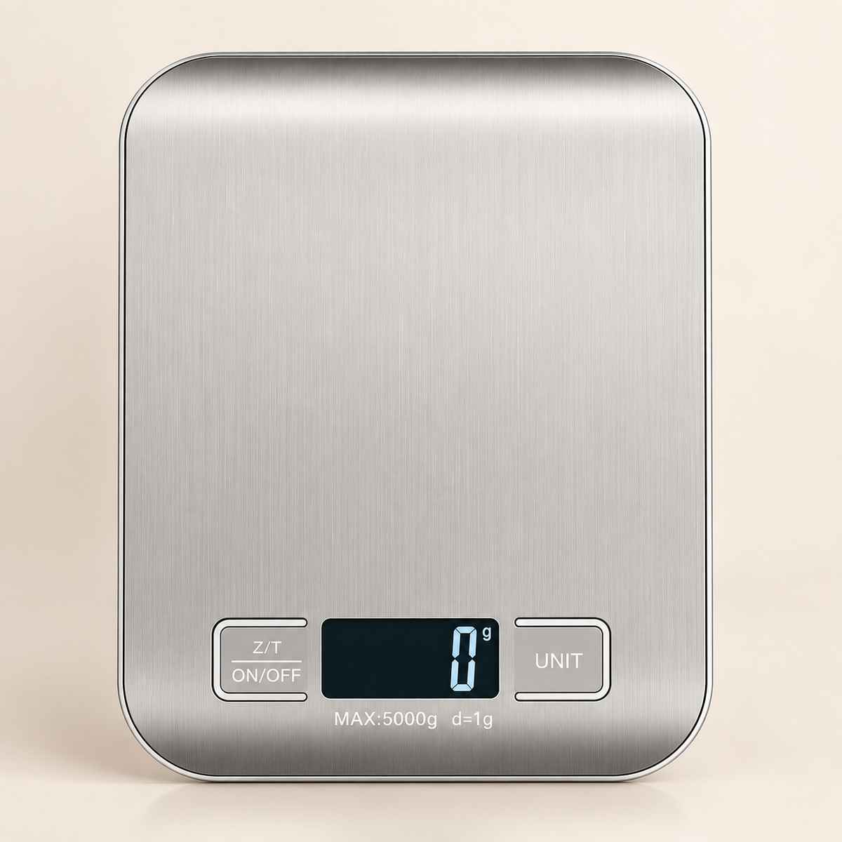 MeasureEase Digital Kitchen Scale – Stainless Steel Food Scale